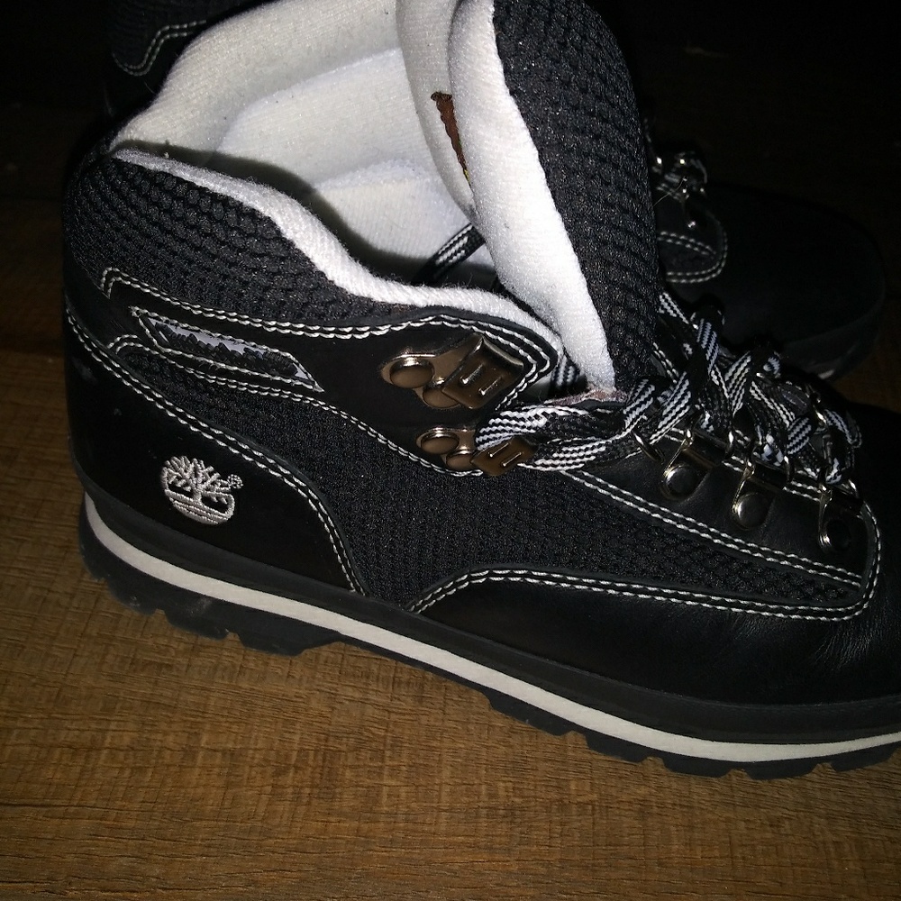 Women's black Timberland boots